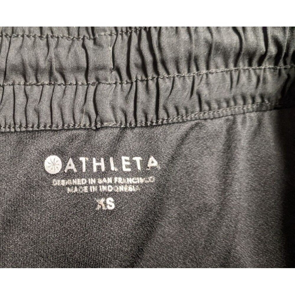 Women's ATHLETA Black Lined Running Shorts 4.25" Mesh Trimmed XS - Picture 10 of 12